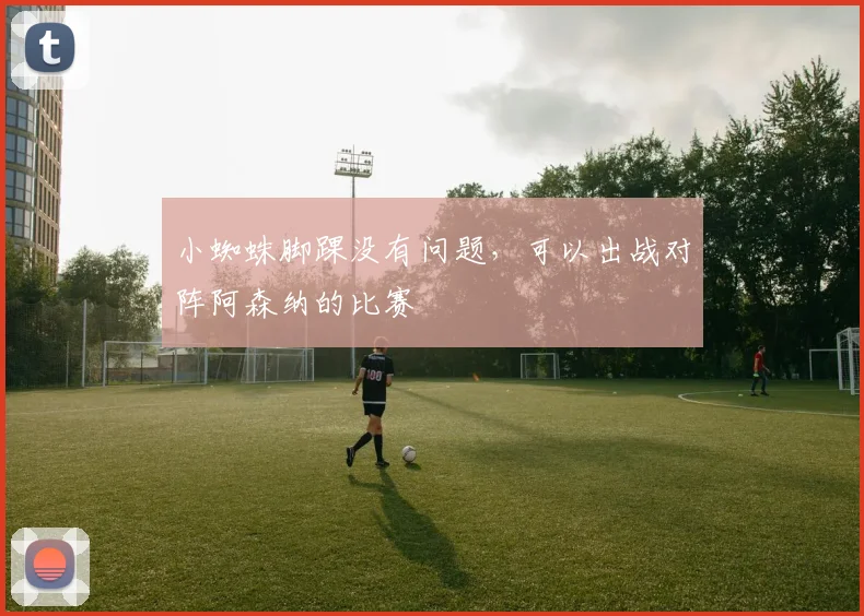 小蜘蛛脚踝没有问题，可以出战对阵阿森纳的比赛